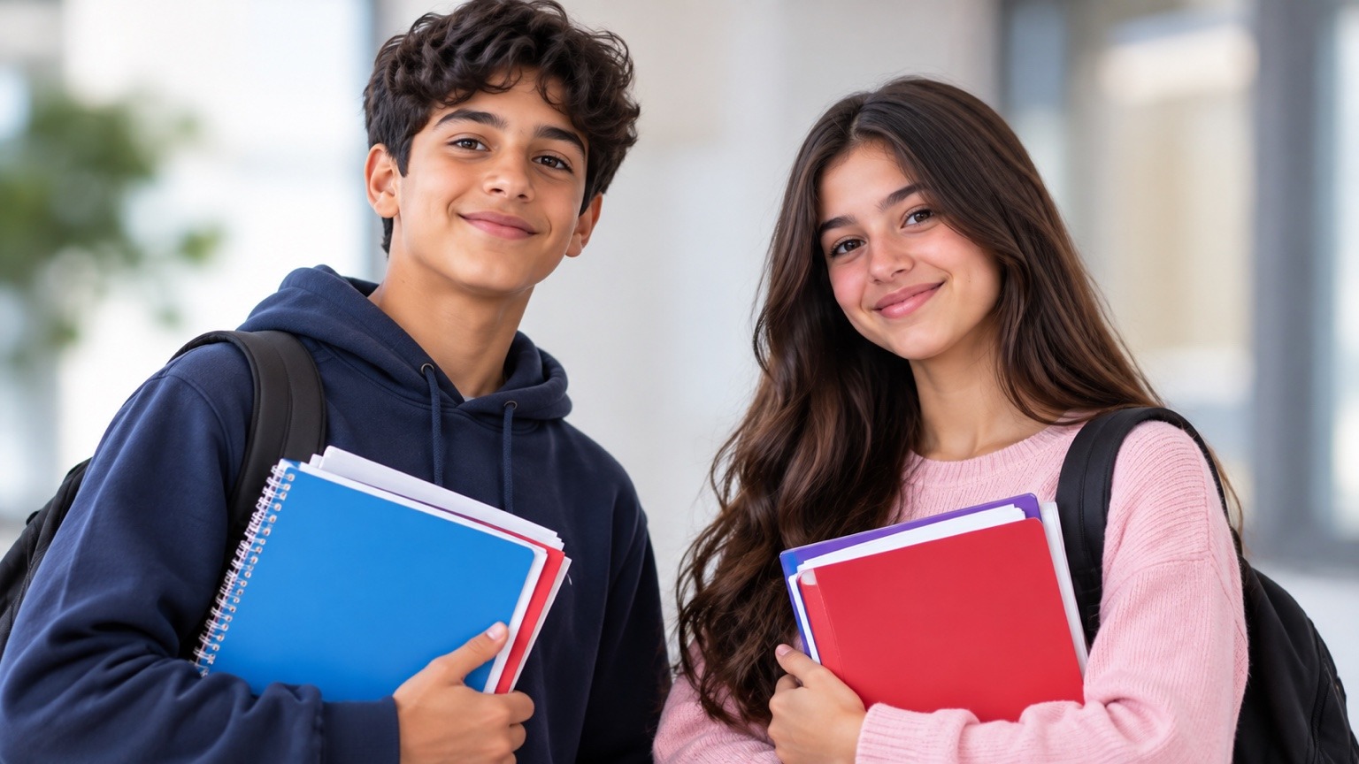 Élèves de collège et lycée préparant leurs examens